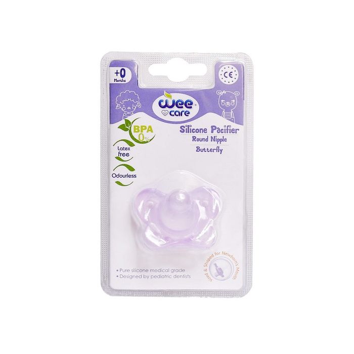 wee-care-silicone-pacifier-round-nipple-butterfly-1