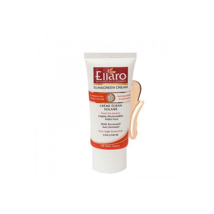 ellaro-sunscreen-cream-dark beige-spf50-1