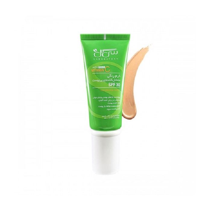 Seagull Tinted ACN PRO Oily Skin CC Cream With SPF30 کرم CC متعادل کننده چربی SPF30 سی گل مناسب پوست چرب