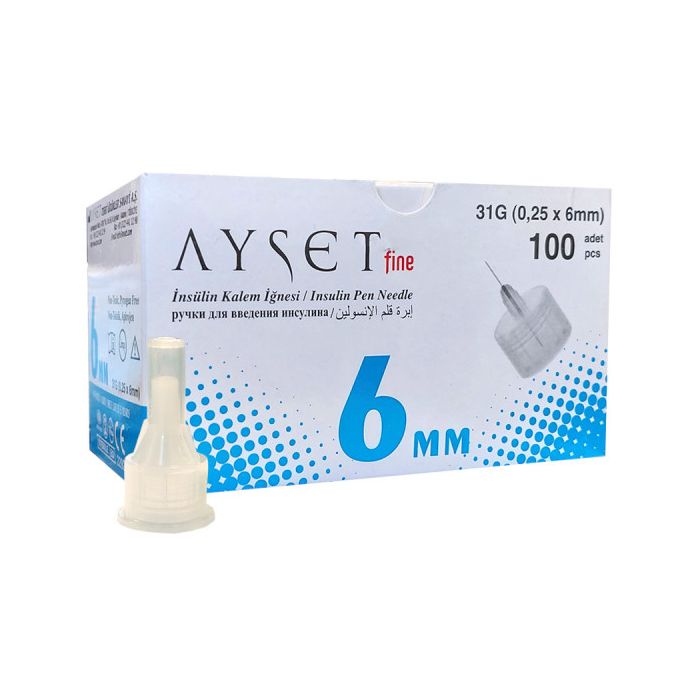 ayset-insulin-needle-g31-6mm-100pcs