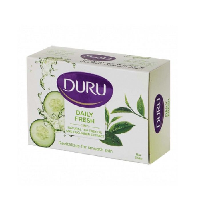 صابون آرایشی دورو حاوی عصاره درخت چای و خیار Duru Tea Tree Oil and Cucumber Extract Bar Soap 