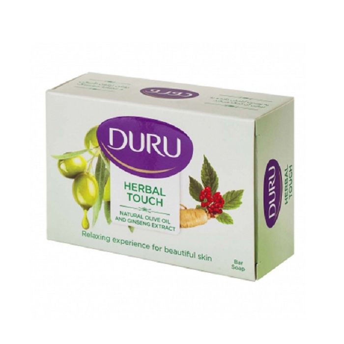 Duru Natural Olive Oil and Ginseng Extract Bar Soap  صابون آرایشی دورو حاوی عصاره زیتون و جینسینگ