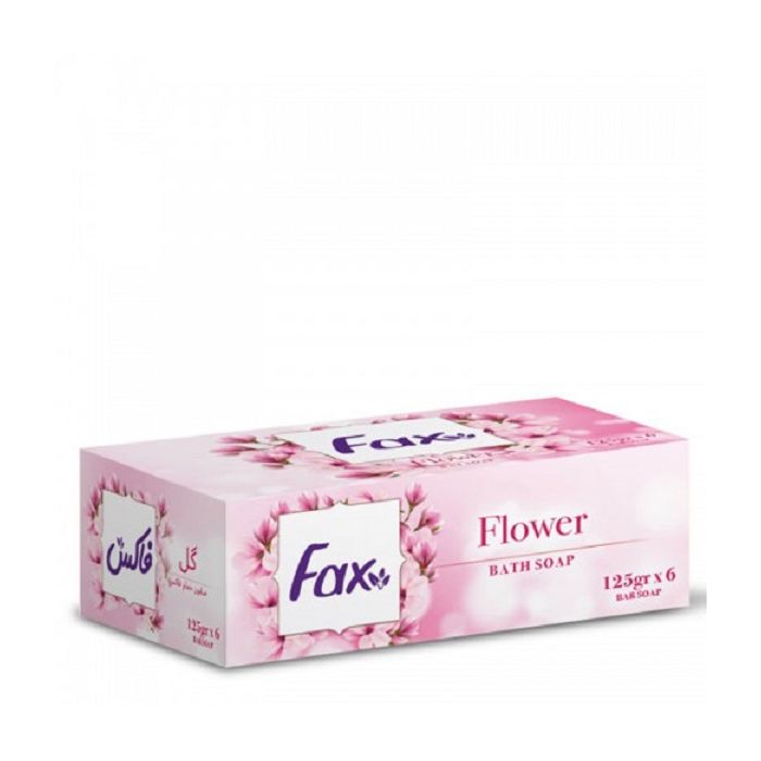 صابون فاکس با رایحه گل بسته 6 عددی وزن 125 گرم Fax Flower Soap