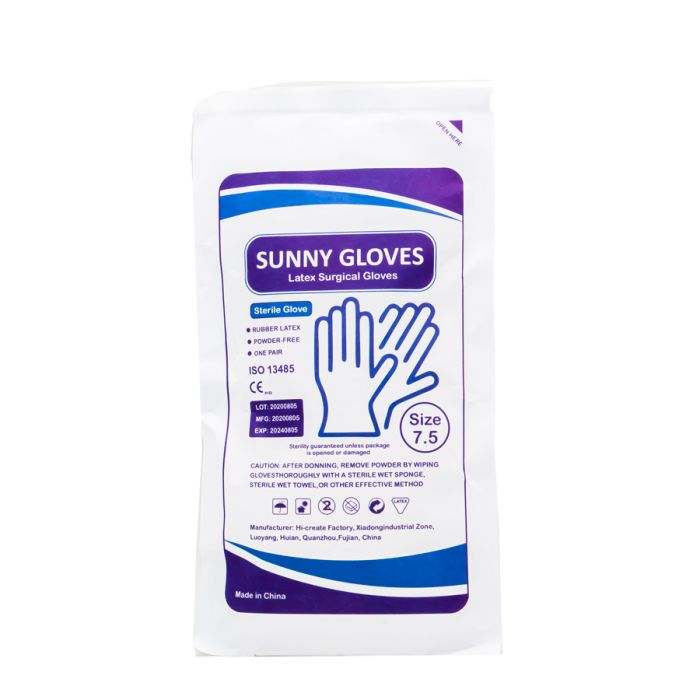  دستکش جراحی کم پودر SUNNY GLOVES سایز 7/5