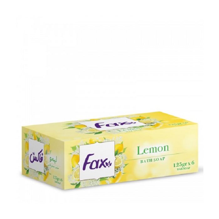 صابون فاکس با رایحه لیمو بسته 6 عددی Fax Bath Soap With Lemon