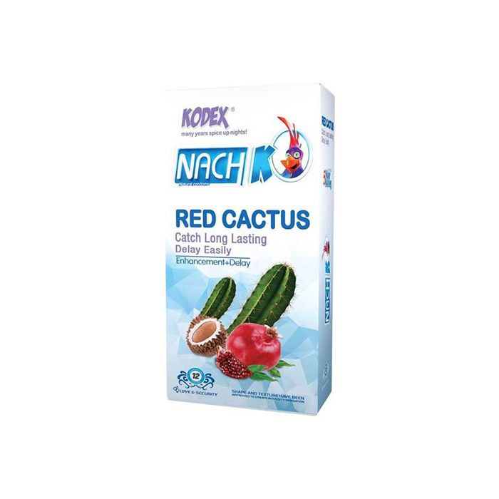 کاندوم کدکس مدل Red Cactus بسته 12 عددی
