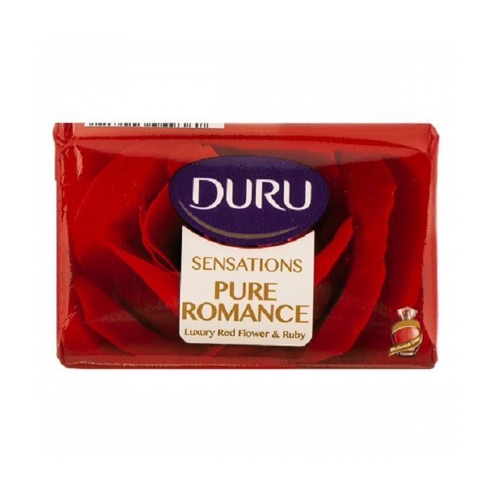 Duru Sensations Pure Romance Soap With Luxury Red Flower And Ruby صابون آرایشی دورو گل رز و یاقوت