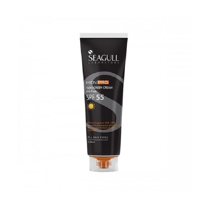 ضد آفتاب صورت آقایان سی گل با SPF55 Seagull Men Sunscreen Oil Free SPF55