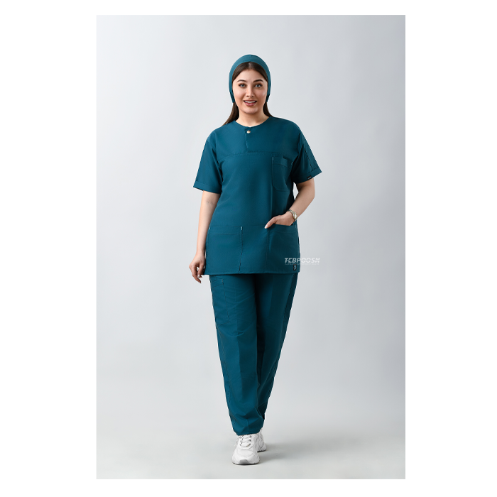 ست اسکراب دکمه پرسی سبز کله غازی طب پوش کد 801