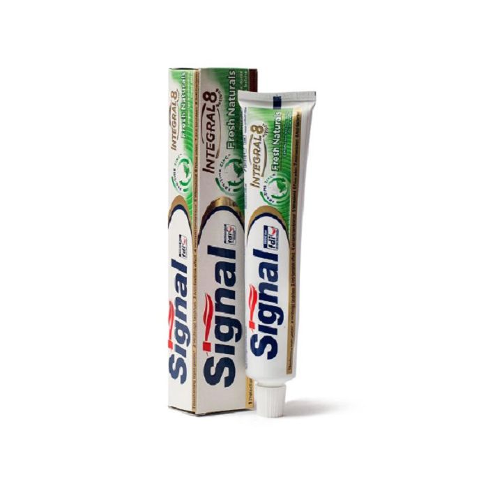 خمیر دندان اینتگرال 8 کاره طراوت بخش دهان سیگنال حجم 75 میلی لیتر