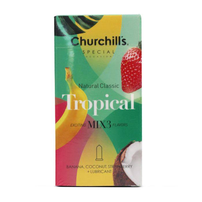 کاندوم ساده 3 اسانس (3MIX) چرچیلز 12عددی