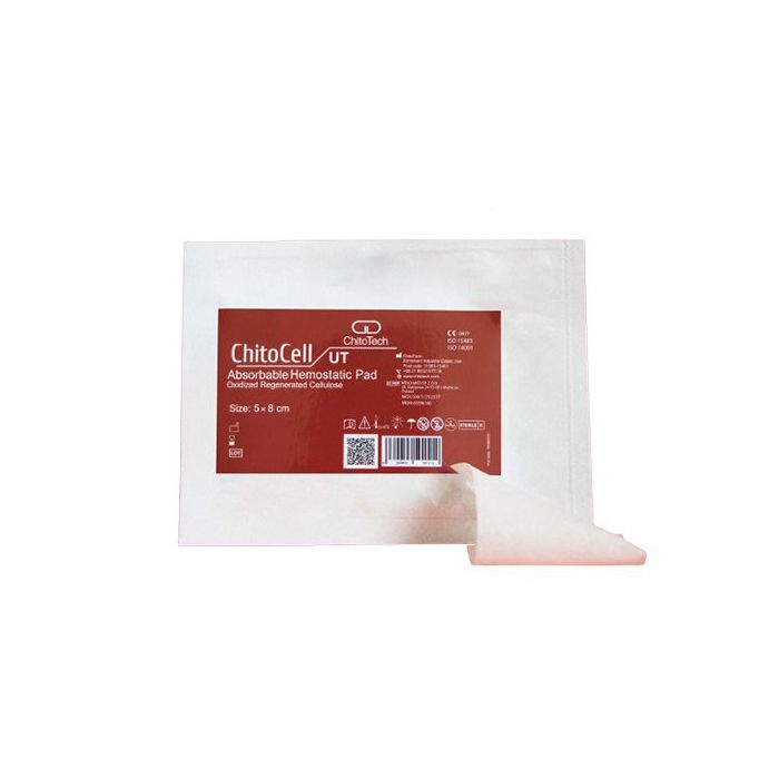 پد فوق نازک بند آورنده خونریزی کیتوسل ابعاد 20*10 سانتی متر