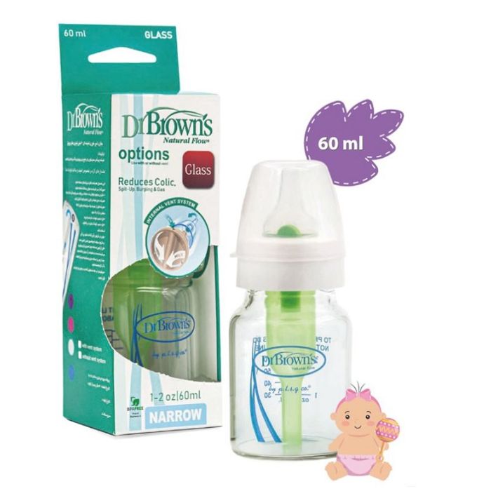 شیشه شیر پیرکس دهانه ونت دار دکتر براونز 60 میلی لیتر S350