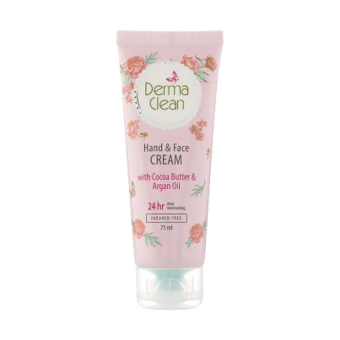 كرم تيوپی دست و صورت حاوی كوكوباتر و روغن آرگان درماكلين 75ml