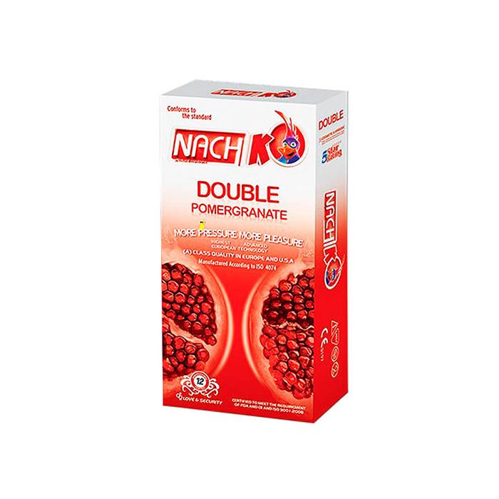 کاندوم کدکس مدل Double Pomegranate بسته 12 عددی