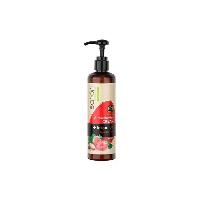 کرم مرطوب کننده آرگان توت فرنگی شون schon-strawberry-sheabutter-argan-cream