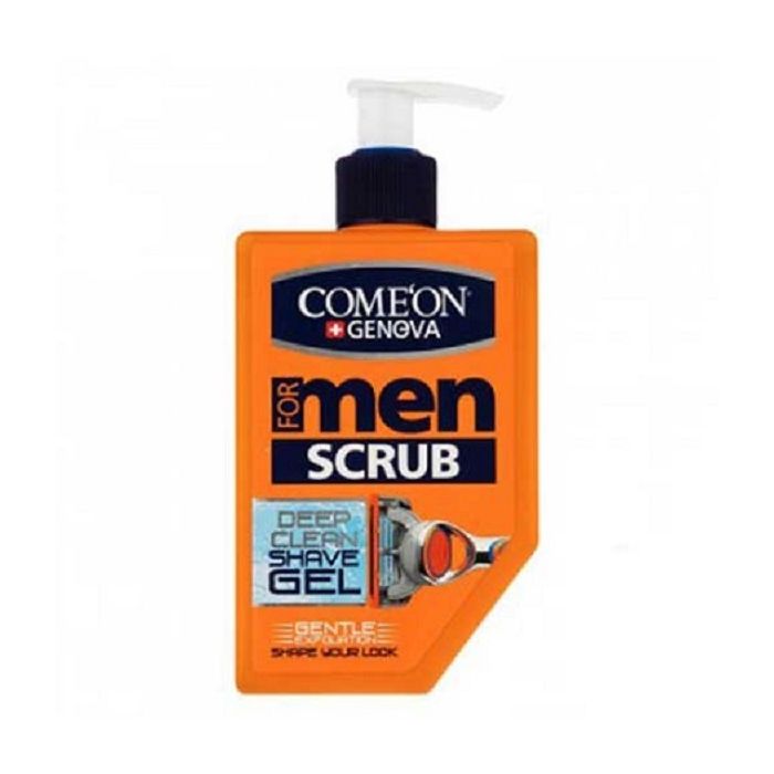 ژل اصلاح ریش مردانه کامان Comeon مدل اسکراب Scrub حجم 260 میلی لیتر