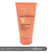 کرم ضد آفتاب مولتی پروتکشن SPF50 رنگی دکتر ژیلا Dr Jilla SunScreen Multi Protection Cream SPF50 Tinted