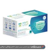 ماسک پزشکی سه لایه بزرگسال حیات رنگ سبز بسته 50 عددی-1