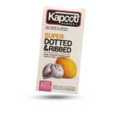 کاندوم کاپوت مدل Super Dotted And Ribbed بسته 12 عددی