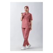 ست اسکراب یقه هفت تک جیب کالباسی طب پوش کد 705