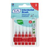 مسواک بین دندانی ته‌په مدل Original با برس نرم سایز 2 بسته 6 عددی   