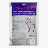 دستکش جراحی لاتکس استریل سایز 6.5 پودر دار Unikcare